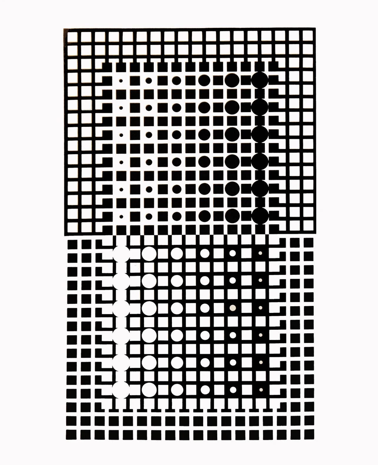 Victor Vasarely, Composition, Corpusculaires, Hliogravure