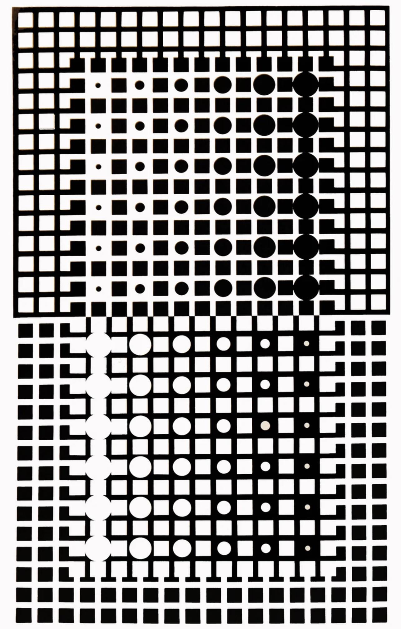 Victor Vasarely, Composition, Corpusculaires, Hliogravure