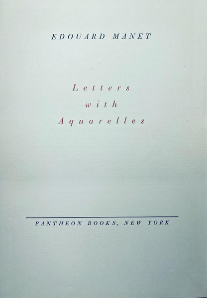 Douard Manet, Composition, Douard Manet, Letters With Aquarelles, Lithograph