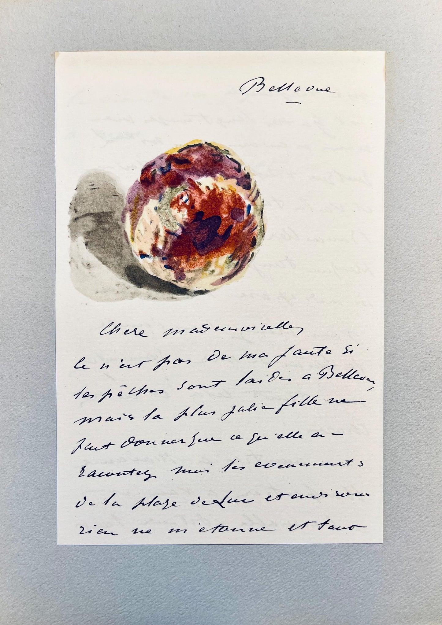 Douard Manet, Composition, Douard Manet, Letters With Aquarelles, Lithograph
