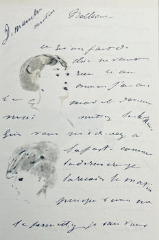 Douard Manet, Composition, Douard Manet, Letters With Aquarelles, Lithograph