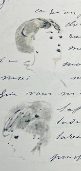 Douard Manet, Composition, Douard Manet, Letters With Aquarelles, Lithograph