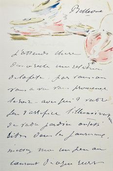 Lithograph - douard Manet - Composition - Letters with Aquarelles