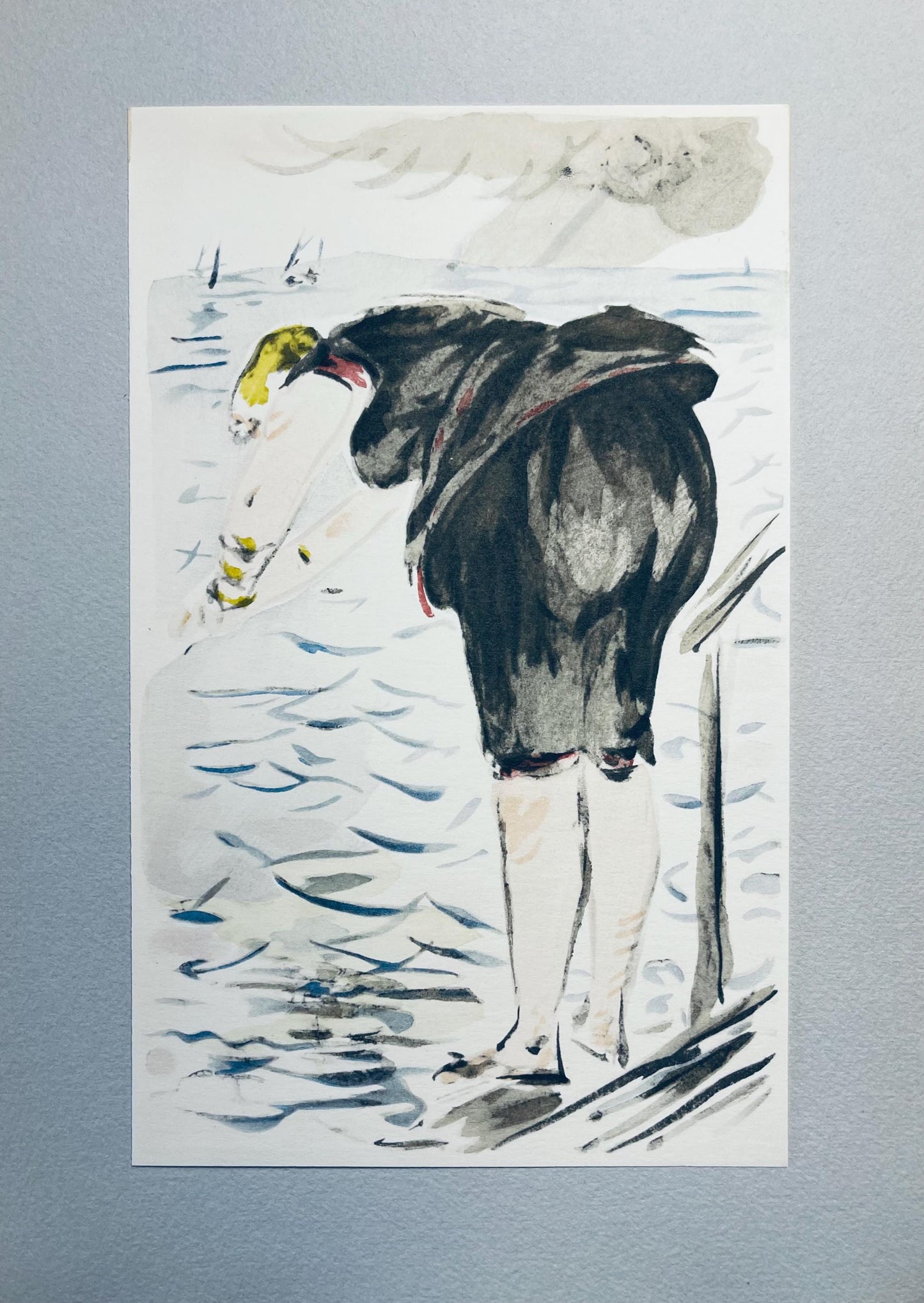 Douard Manet, Composition, Douard Manet, Letters With Aquarelles, Lithograph