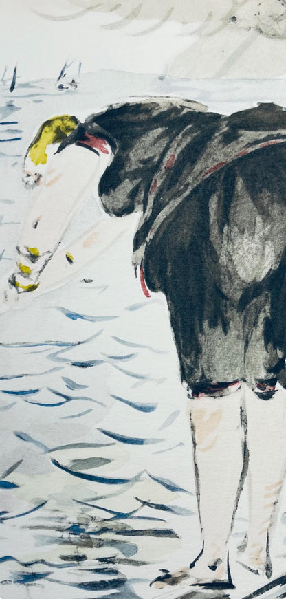 Douard Manet, Composition, Douard Manet, Letters With Aquarelles, Lithograph