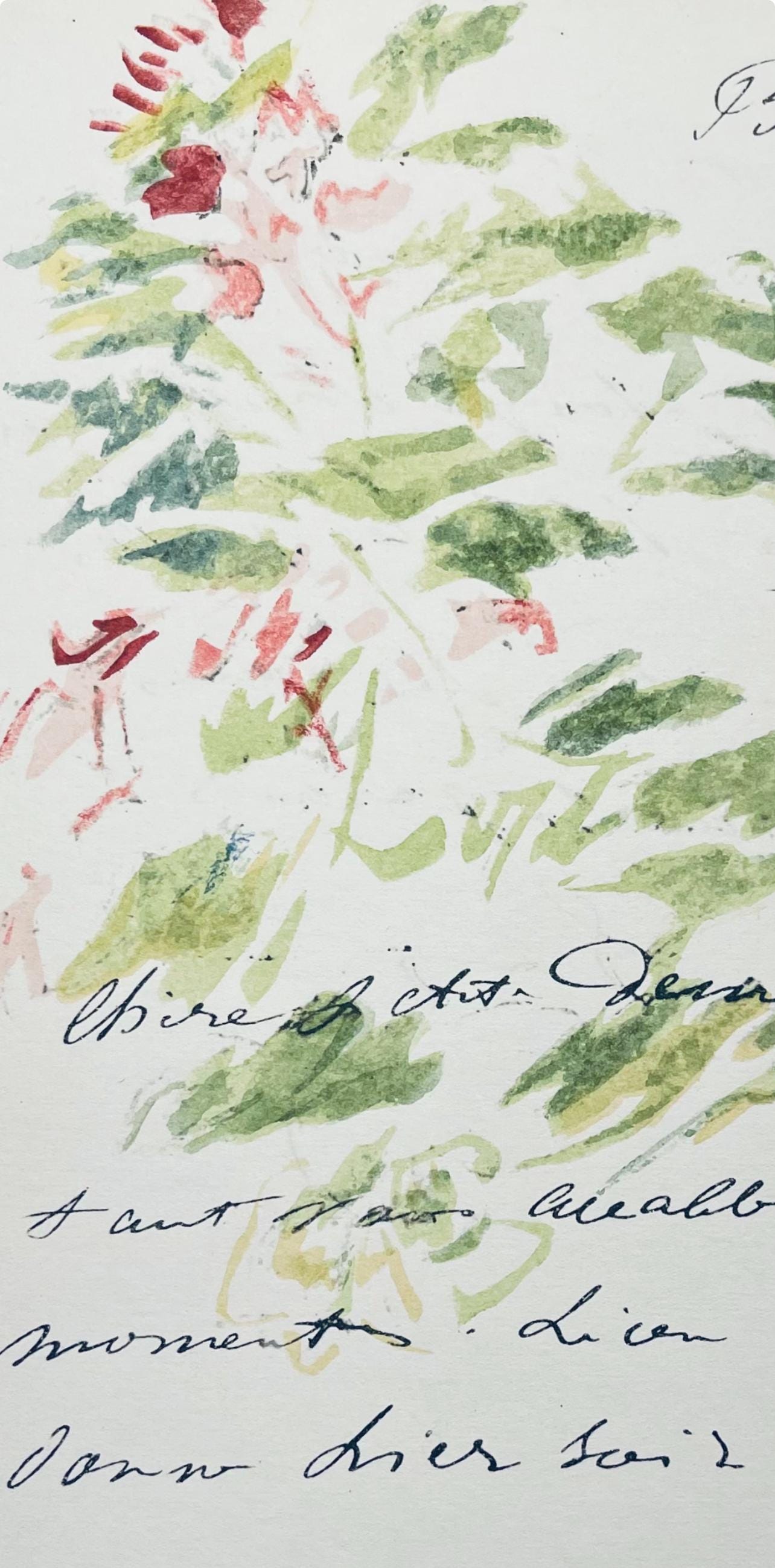 Douard Manet, Composition, Douard Manet, Letters With Aquarelles, Lithograph