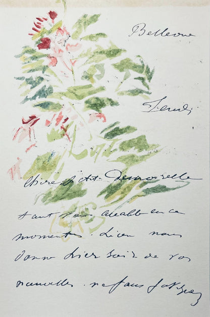 Douard Manet, Composition, Douard Manet, Letters With Aquarelles, Lithograph