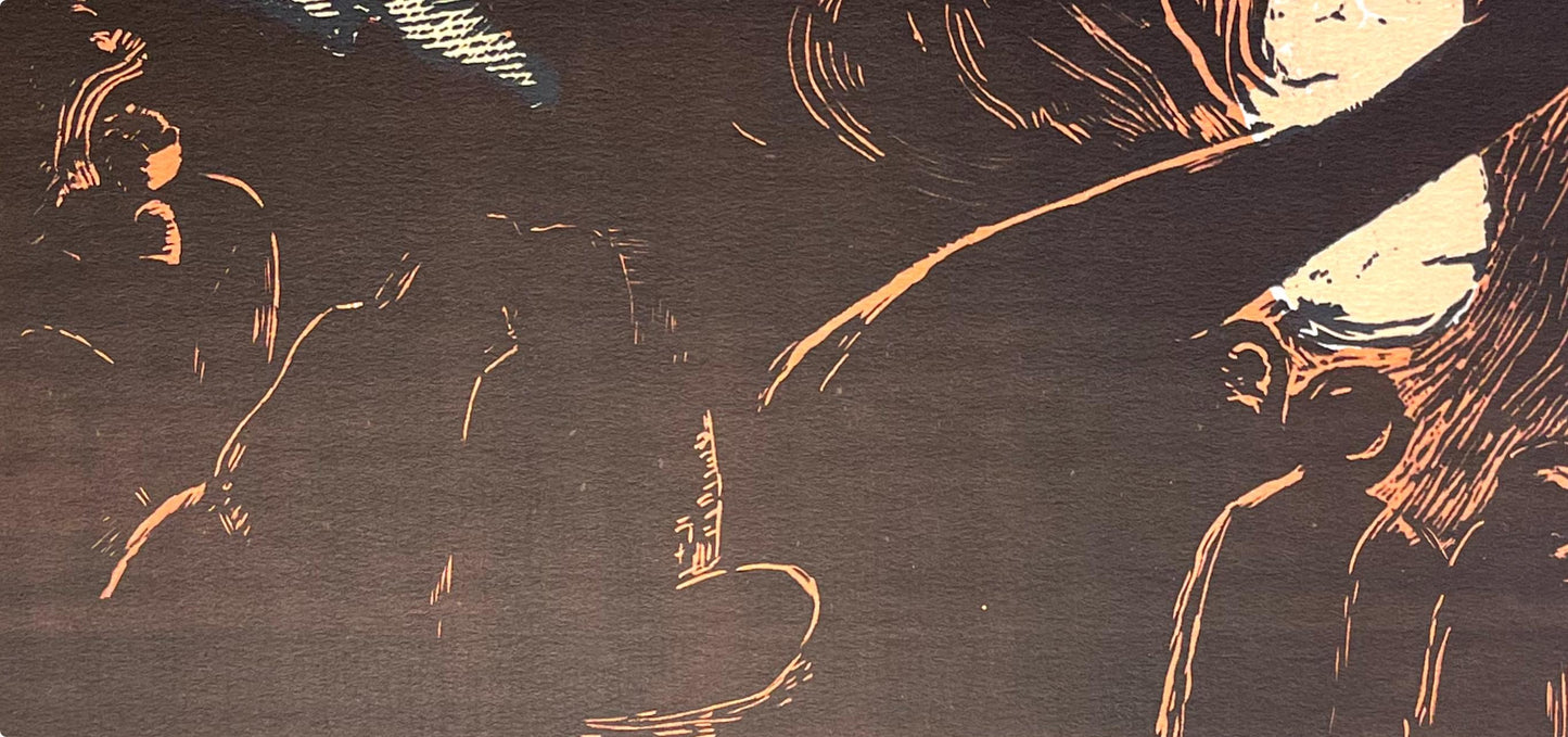 Paul Gauguin, The Devil Speaks (Mahna No Varua Ino), Gauguin, Woodcut