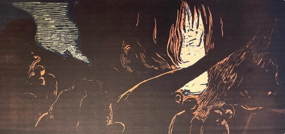 Paul Gauguin, The Devil Speaks (Mahna No Varua Ino), Gauguin, Woodcut