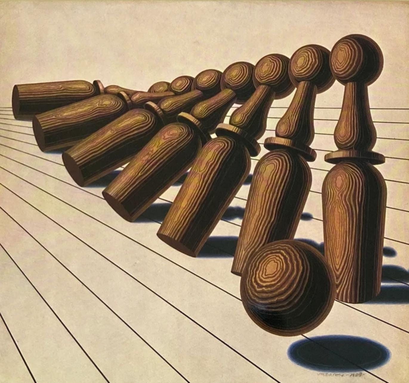 Victor Vasarely, Composition, Graphismes I, Hliogravure