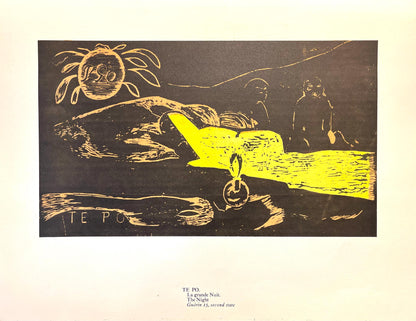 Paul Gauguin, The Long Night (Te Po), Gauguin, Woodcut
