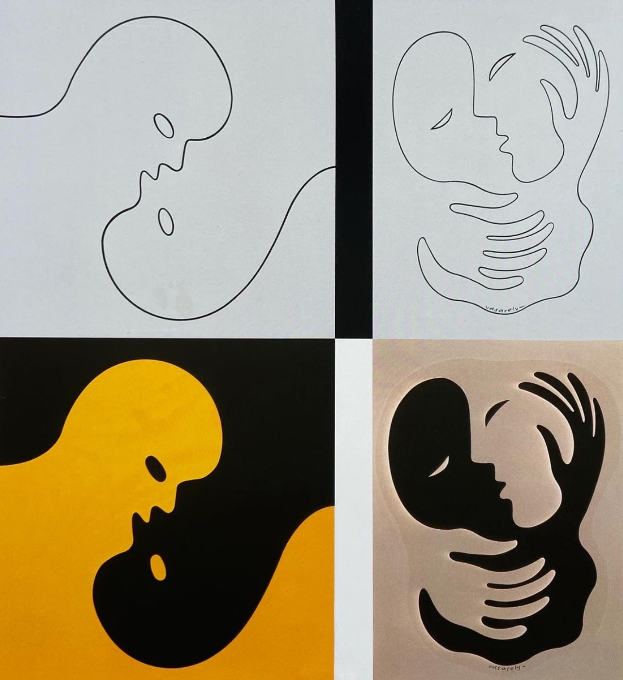 Victor Vasarely, Composition, Graphismes Iii, Hliogravure