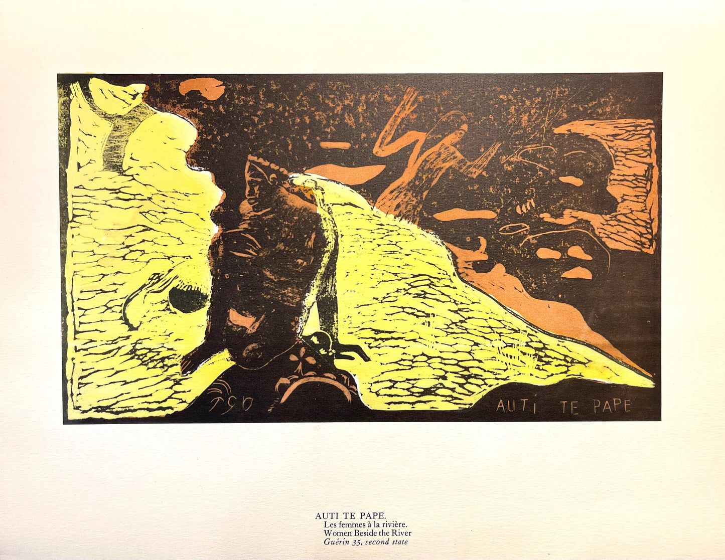 Paul Gauguin, Women At The River (Auti Te Pape), Woodcut