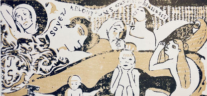 Paul Gauguin, Be In Love And You Will Be Happy, Woodcut
