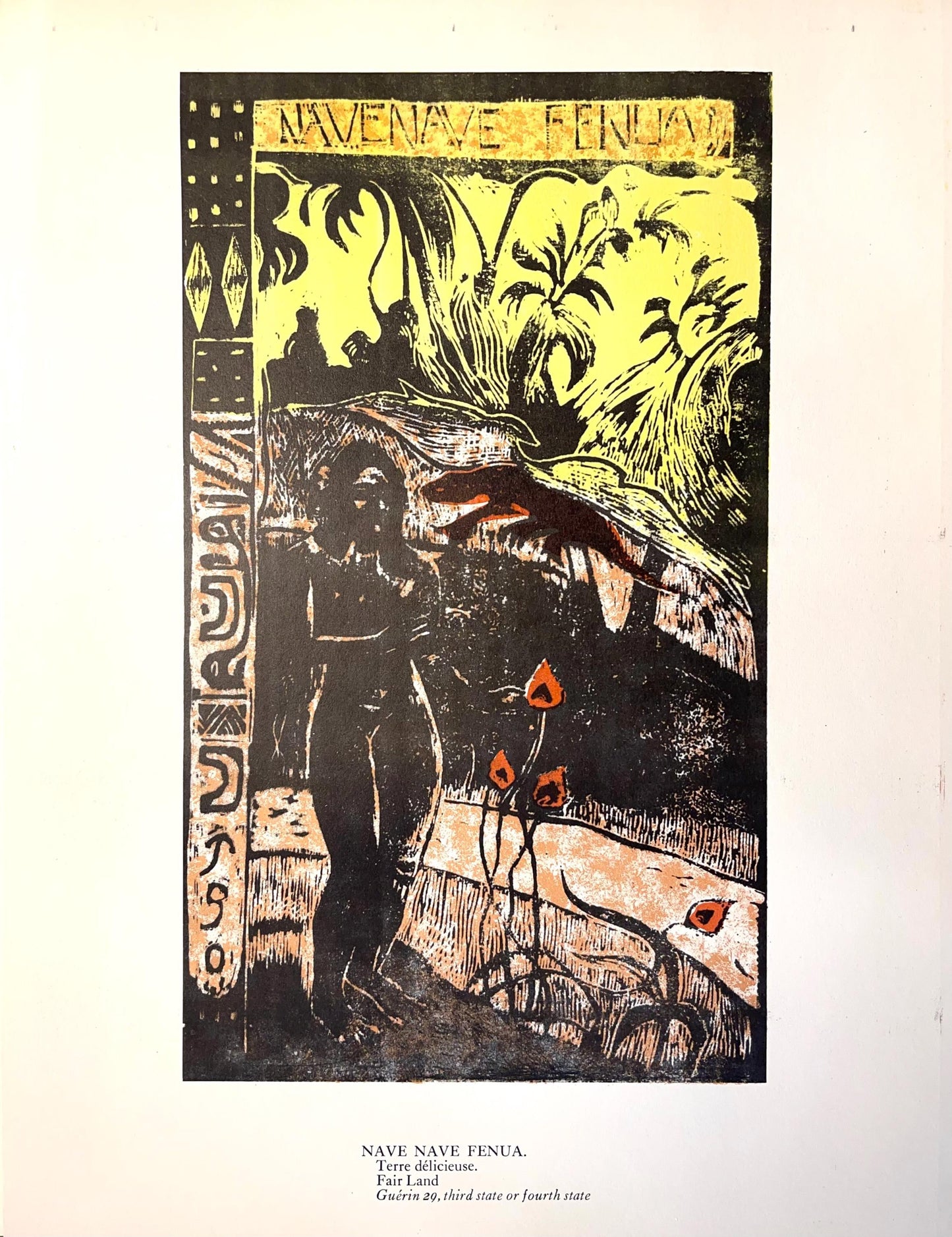 Paul Gauguin, Delightful Land (Nave Nave Fenua), Woodcut