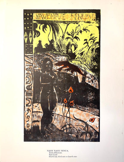 Paul Gauguin, Delightful Land (Nave Nave Fenua), Woodcut