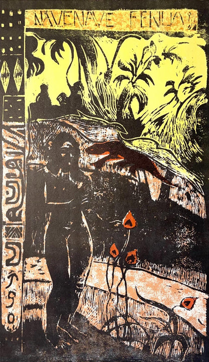 Paul Gauguin, Delightful Land (Nave Nave Fenua), Woodcut