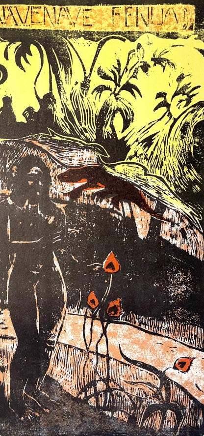 Paul Gauguin, Delightful Land (Nave Nave Fenua), Woodcut