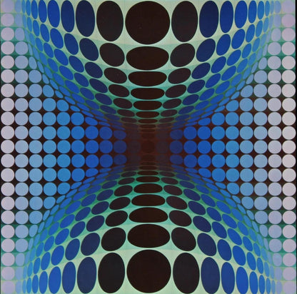Victor Vasarely, Composition, Vega, Hliogravure