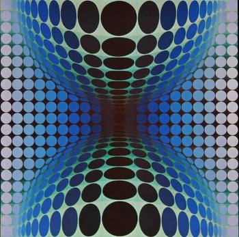 Victor Vasarely, Composition, Vega, Hliogravure