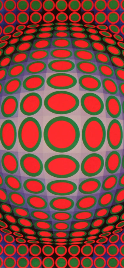 Victor Vasarely, Composition, Vega, Hliogravure