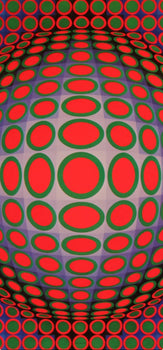 Victor Vasarely, Composition, Vega, Hliogravure