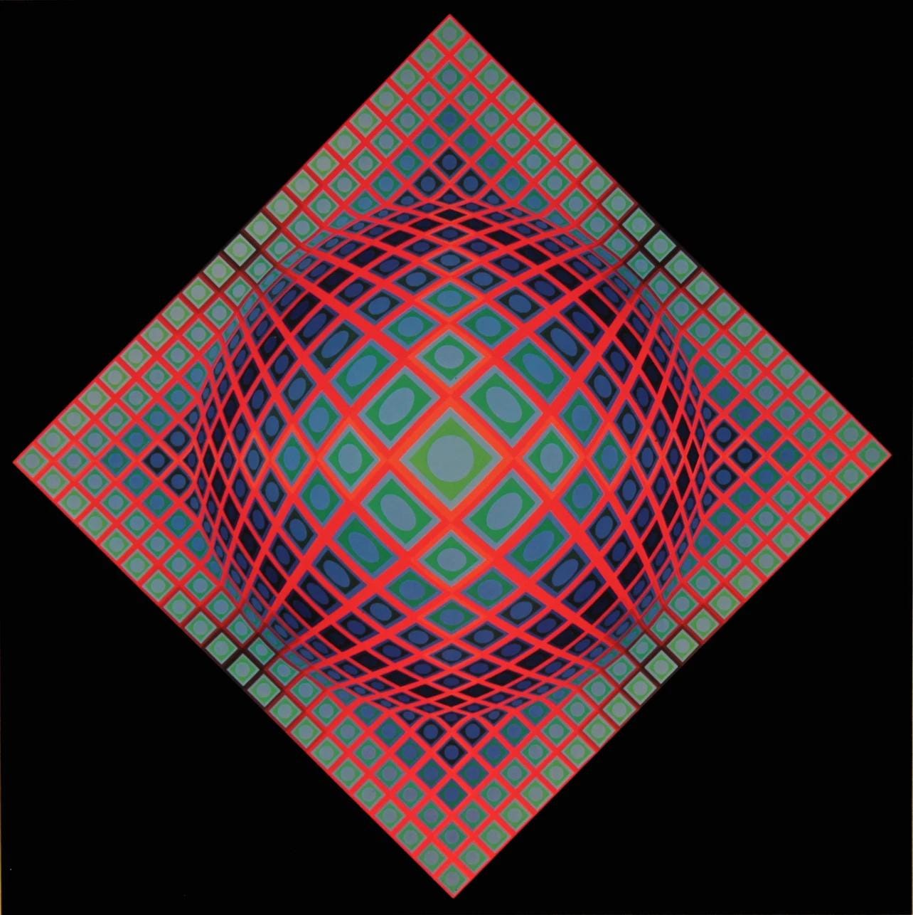 Victor Vasarely, Composition, Vega, Hliogravure