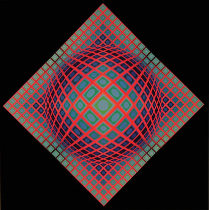 Victor Vasarely, Composition, Vega, Hliogravure