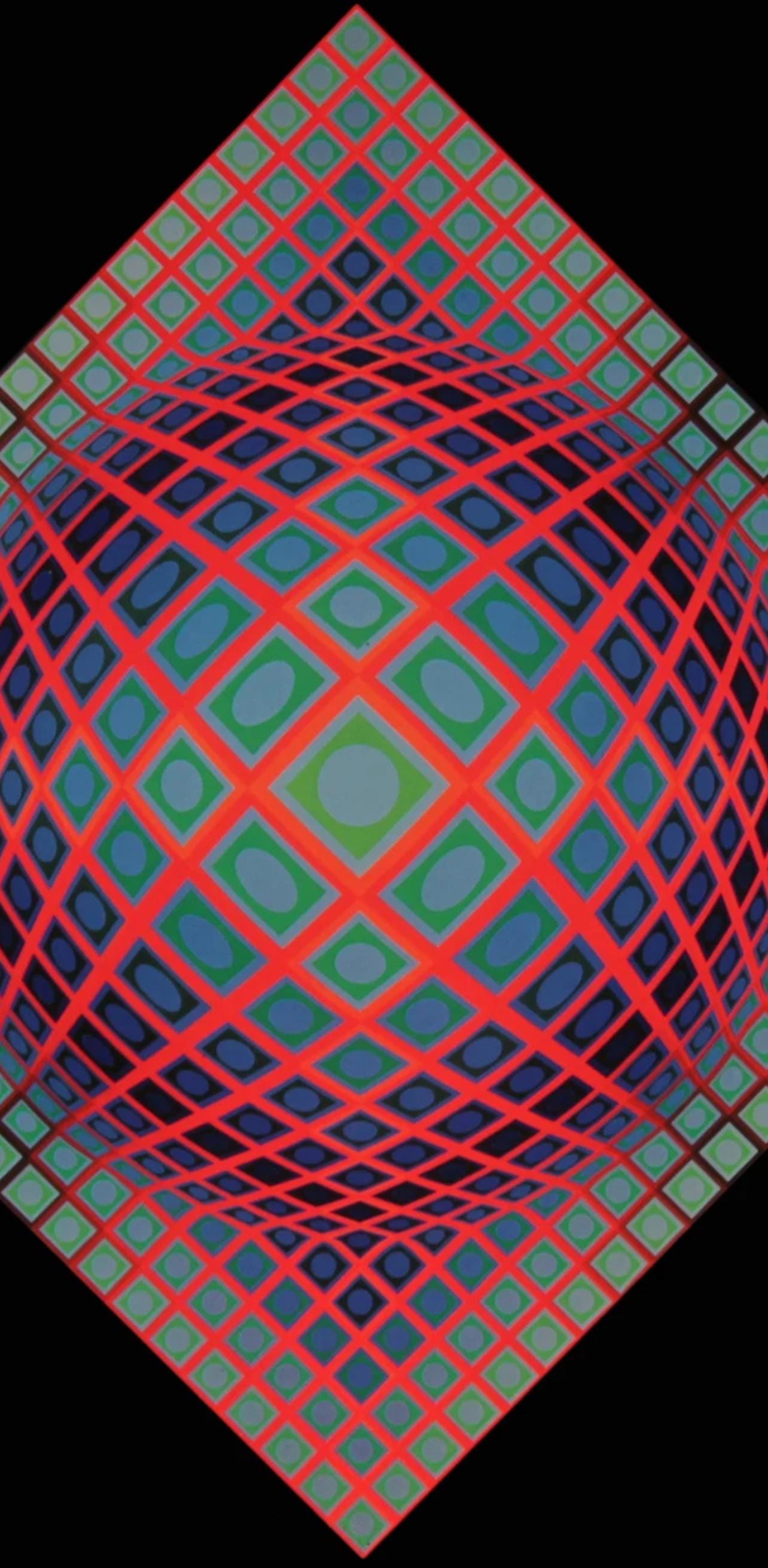 Victor Vasarely, Composition, Vega, Hliogravure