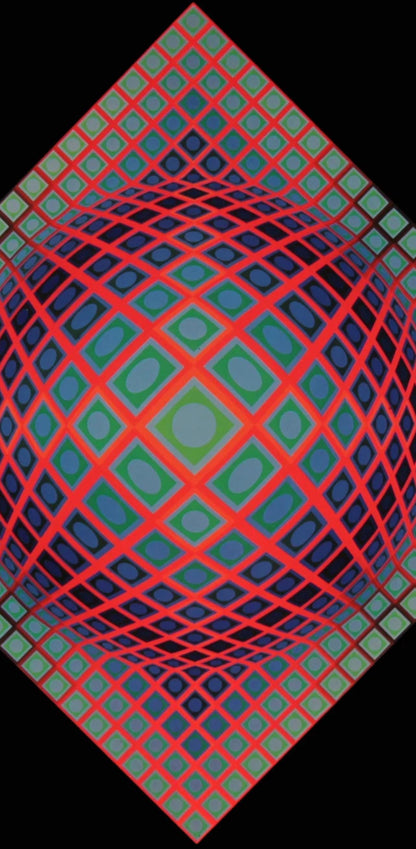 Victor Vasarely, Composition, Vega, Hliogravure