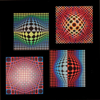 Victor Vasarely, Composition, Vega, Hliogravure