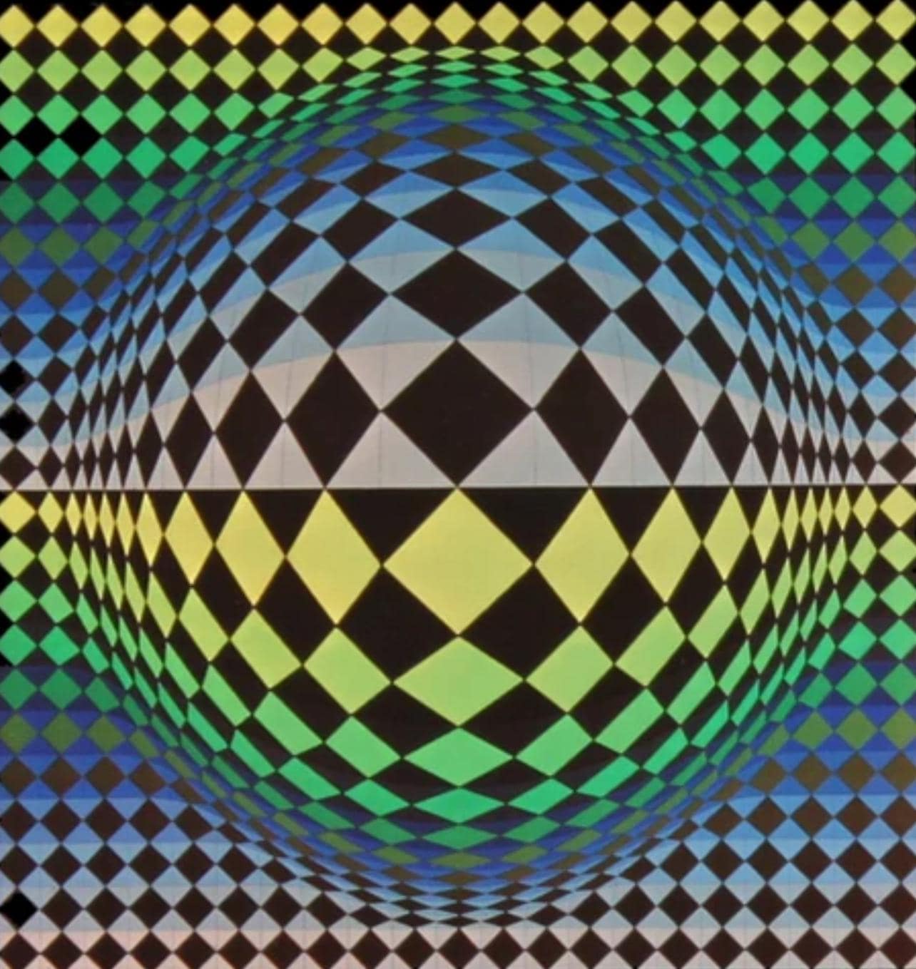 Victor Vasarely, Composition, Vega, Hliogravure
