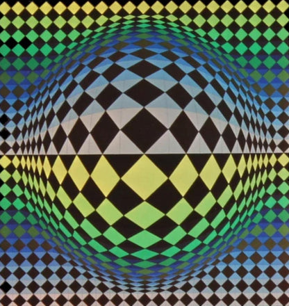 Victor Vasarely, Composition, Vega, Hliogravure