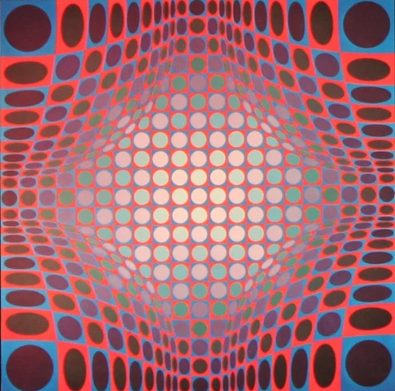 Victor Vasarely, Composition, Vega, Hliogravure