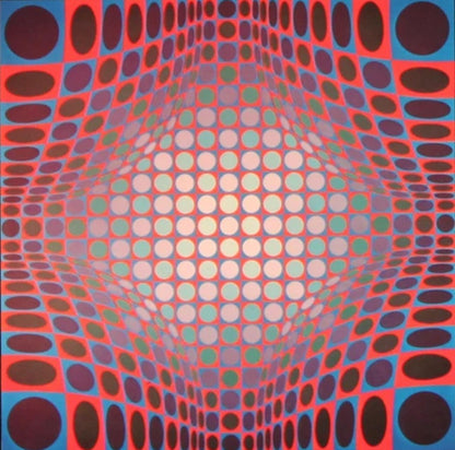 Victor Vasarely, Composition, Vega, Hliogravure