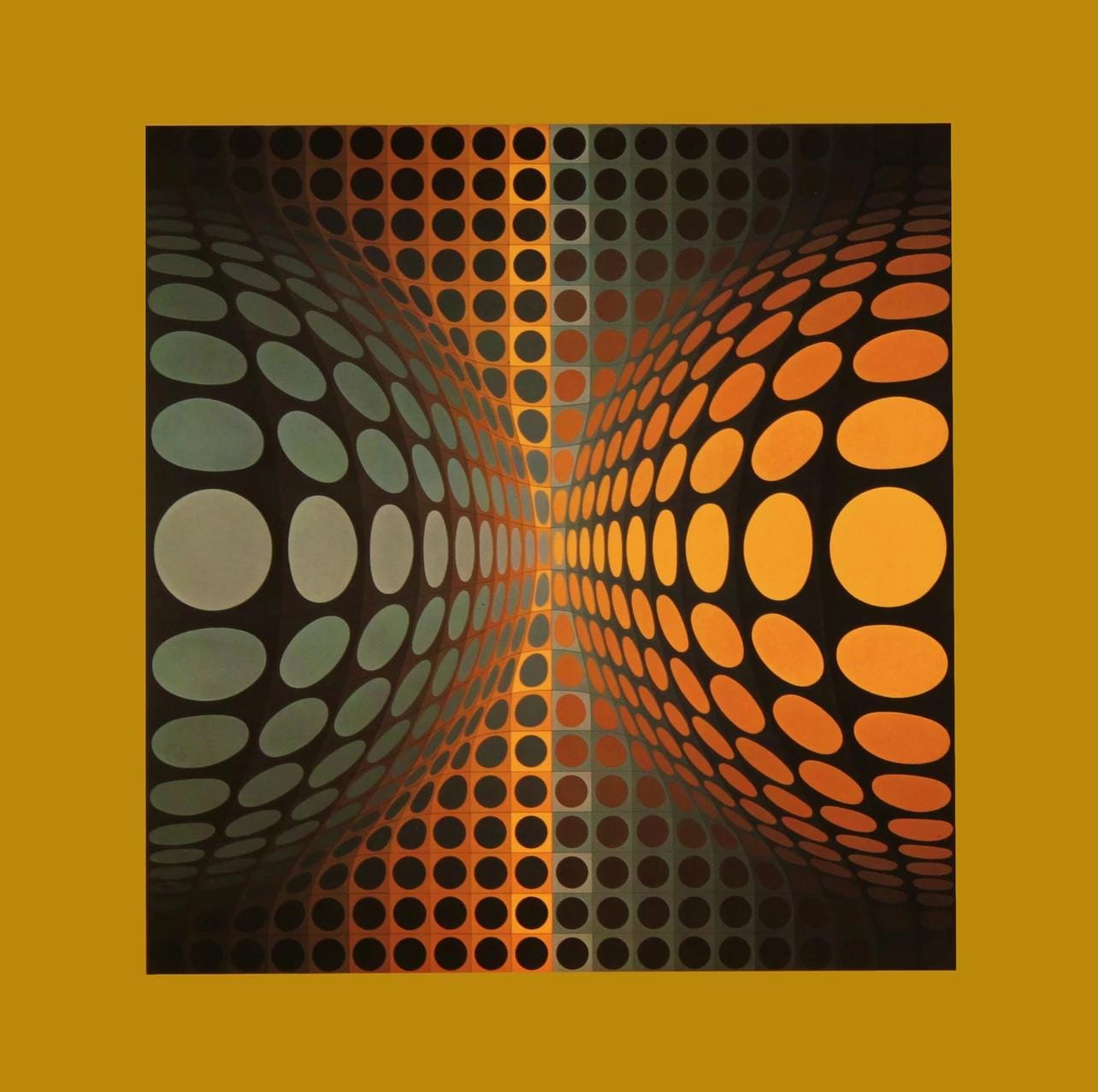 Victor Vasarely, Composition, Vega, Hliogravure