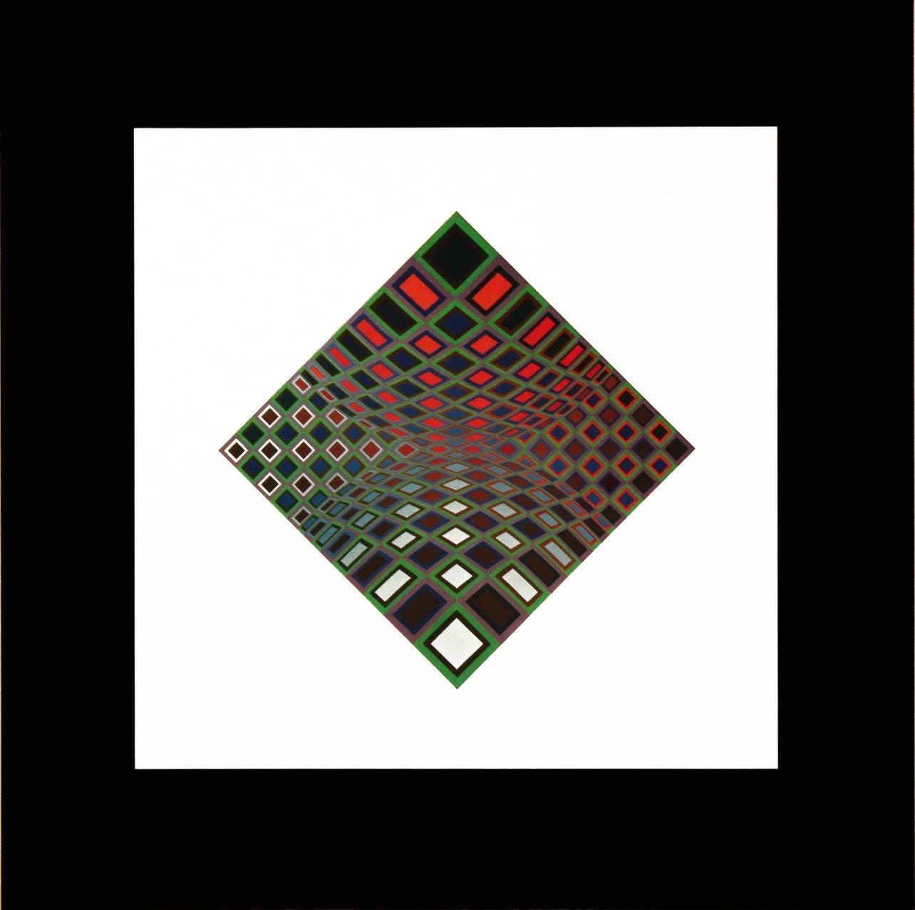 Victor Vasarely, Composition, Vega, Hliogravure