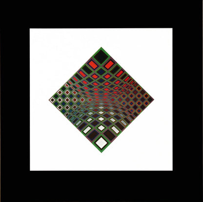 Victor Vasarely, Composition, Vega, Hliogravure