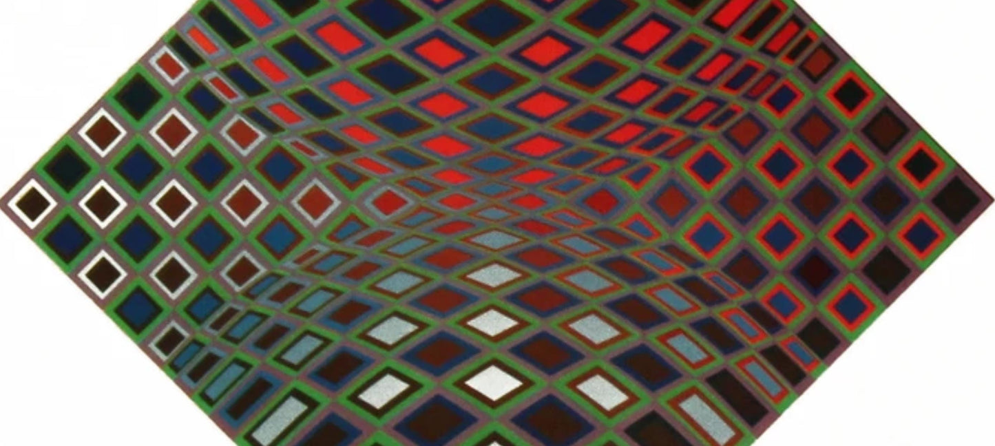 Victor Vasarely, Composition, Vega, Hliogravure