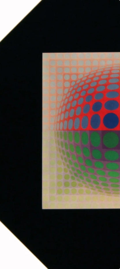Victor Vasarely, Composition, Vega, Hliogravure
