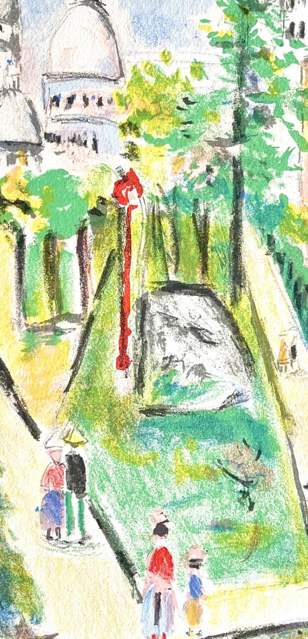 Maurice Utrillo, Montmartre (Place Saint-Pierre), Paris Capitale, Lithograph