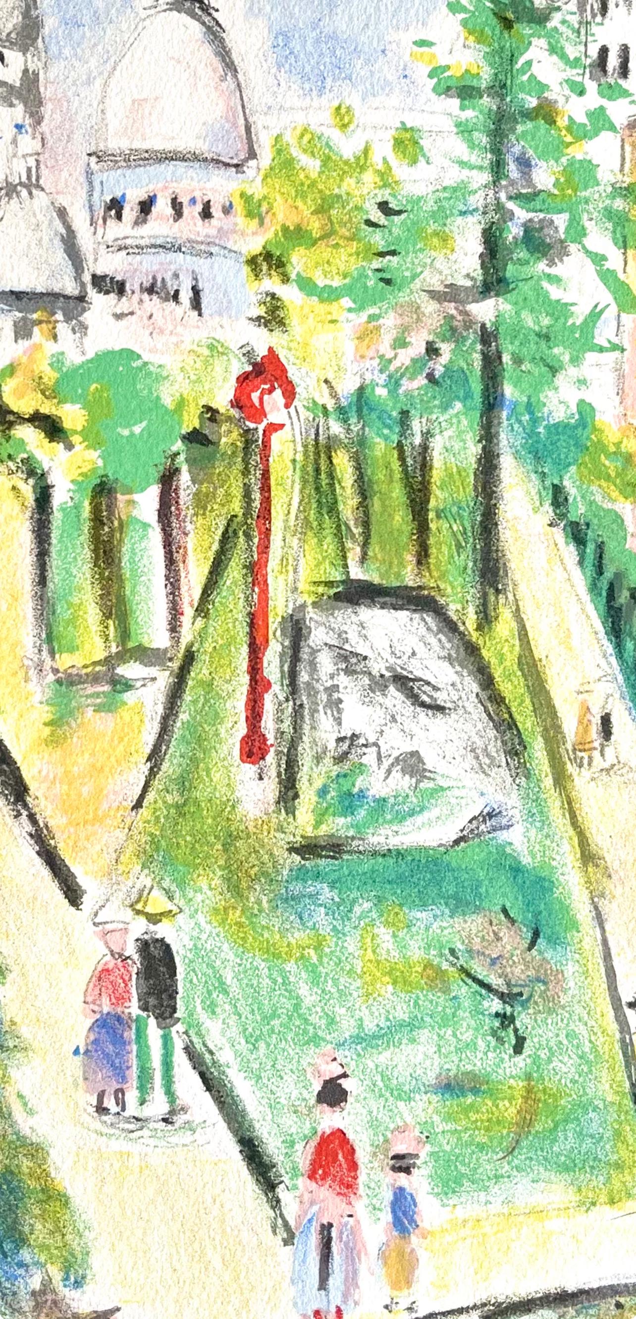 Maurice Utrillo, Montmartre (Place Saint-Pierre), Paris Capitale, Lithograph