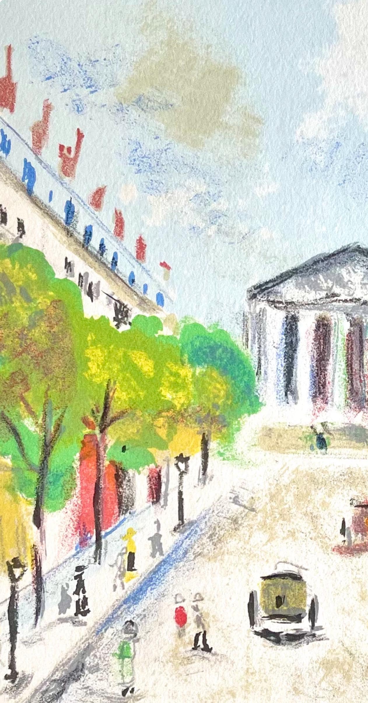 Maurice Utrillo, Rue Royale (La Madeleine), Paris Capitale, Lithograph