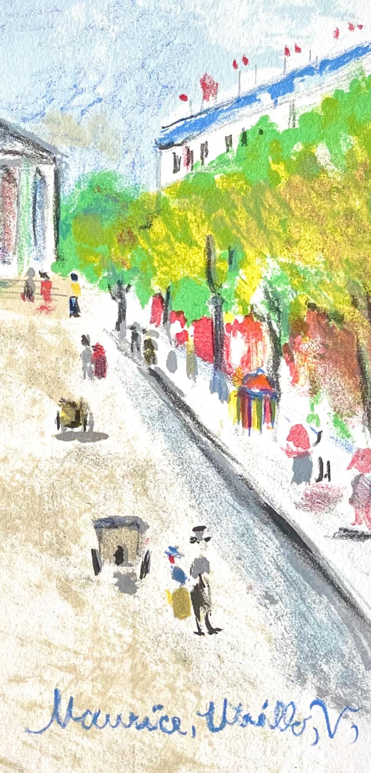 Maurice Utrillo, Rue Royale (La Madeleine), Paris Capitale, Lithograph