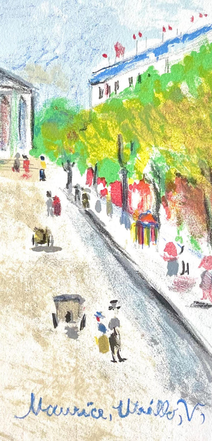 Maurice Utrillo, Rue Royale (La Madeleine), Paris Capitale, Lithograph