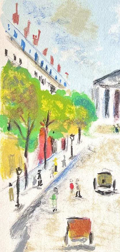 Maurice Utrillo, Rue Royale (La Madeleine), Paris Capitale, Lithograph