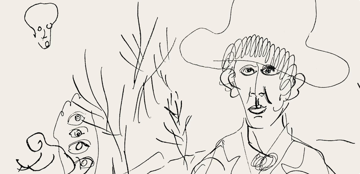 Marc Chagall, Composition, Suite Provinciale avec 92 dessins indits de Marc Chagall, Lithograph