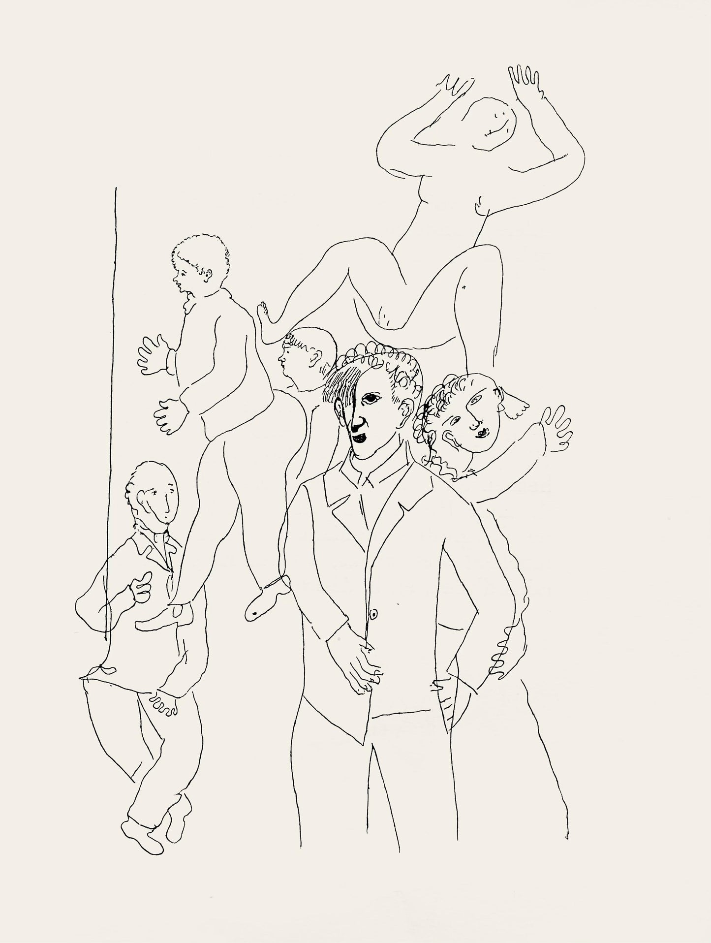 Marc Chagall, Composition, Suite Provinciale Avec 92 Dessins Indits De Marc Chagall, Lithograph