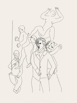 Marc Chagall, Composition, Suite Provinciale Avec 92 Dessins Indits De Marc Chagall, Lithograph