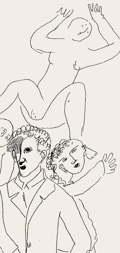 Marc Chagall, Composition, Suite Provinciale Avec 92 Dessins Indits De Marc Chagall, Lithograph